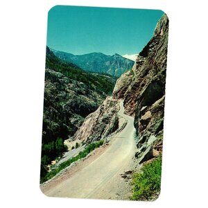 Vintage Postcard 3718 Million Dollar Highway Uncompahgre Gorge Colorado View